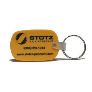 image of yellow rubber key fob